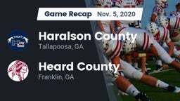Recap: Haralson County  vs. Heard County  2020