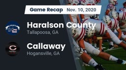Recap: Haralson County  vs. Callaway  2020