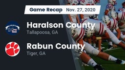 Recap: Haralson County  vs. Rabun County  2020