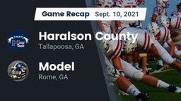 Recap: Haralson County  vs. Model  2021