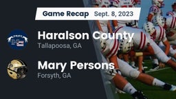 Recap: Haralson County  vs. Mary Persons  2023