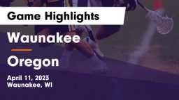 Waunakee  vs Oregon  Game Highlights - April 11, 2023