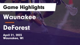 Waunakee  vs DeForest  Game Highlights - April 21, 2023