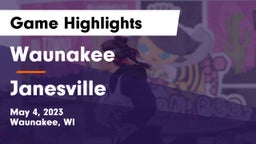 Waunakee  vs Janesville Game Highlights - May 4, 2023