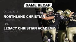 Recap: Northland Christian  vs. Legacy Christian Academy  2016