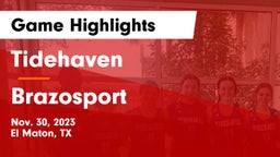 Tidehaven  vs Brazosport  Game Highlights - Nov. 30, 2023
