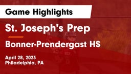 St. Joseph's Prep  vs Bonner-Prendergast HS Game Highlights - April 28, 2023