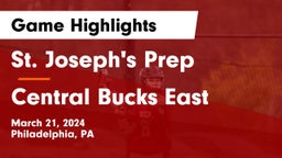 St. Joseph's Prep  vs Central Bucks East  Game Highlights - March 21, 2024