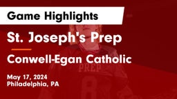 St. Joseph's Prep  vs Conwell-Egan Catholic  Game Highlights - May 17, 2024