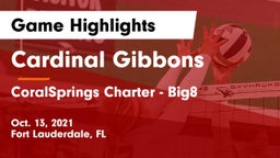 Cardinal Gibbons  vs CoralSprings Charter - Big8 Game Highlights - Oct. 13, 2021