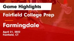 Fairfield College Prep  vs Farmingdale  Game Highlights - April 21, 2022