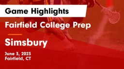 Fairfield College Prep  vs Simsbury  Game Highlights - June 3, 2023