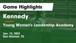 Kennedy  vs Young Women's Leadership Academy Game Highlights - Jan. 12, 2023