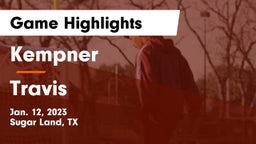 Kempner  vs Travis  Game Highlights - Jan. 12, 2023