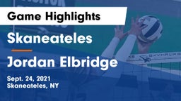 Skaneateles  vs Jordan Elbridge  Game Highlights - Sept. 24, 2021
