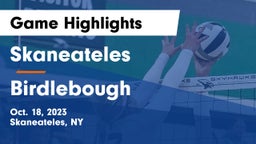 Skaneateles  vs Birdlebough  Game Highlights - Oct. 18, 2023