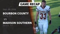 Recap: Bourbon County  vs. Madison Southern  2016