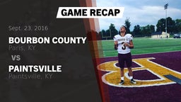 Recap: Bourbon County  vs. Paintsville  2016