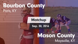 Matchup: Bourbon County High vs. Mason County  2016