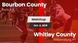 Matchup: Bourbon County High vs. Whitley County  2019