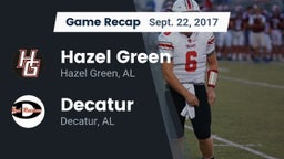 Recap: Hazel Green  vs. Decatur  2017