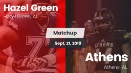 Matchup: Hazel Green High vs. Athens  2018
