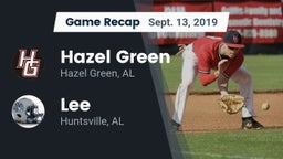 Recap: Hazel Green  vs. Lee  2019
