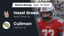 Recap: Hazel Green  vs. Cullman  2020