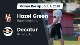 Recap: Hazel Green  vs. Decatur  2020