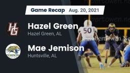 Recap: Hazel Green  vs. Mae Jemison  2021