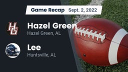 Recap: Hazel Green  vs. Lee  2022