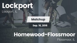 Matchup: Lockport vs. Homewood-Flossmoor  2016