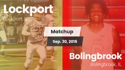 Matchup: Lockport vs. Bolingbrook  2016