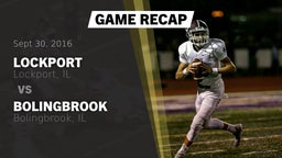 Recap: Lockport  vs. Bolingbrook  2016