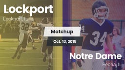 Matchup: Lockport vs. Notre Dame  2018