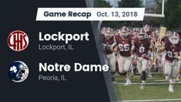 Recap: Lockport  vs. Notre Dame  2018