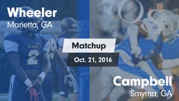 Matchup: Wheeler  vs. Campbell  2016