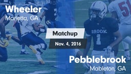 Matchup: Wheeler  vs. Pebblebrook  2016