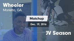 Matchup: Wheeler  vs. JV Season 2016