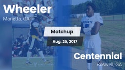 Matchup: Wheeler  vs. Centennial  2017