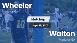 Matchup: Wheeler  vs. Walton  2017