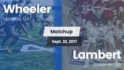 Matchup: Wheeler  vs. Lambert  2017