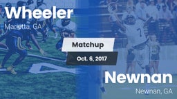 Matchup: Wheeler  vs. Newnan  2017