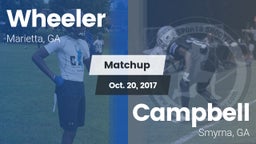 Matchup: Wheeler  vs. Campbell  2017