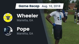Recap: Wheeler  vs. Pope  2018