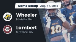 Recap: Wheeler  vs. Lambert  2018