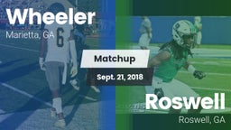 Matchup: Wheeler  vs. Roswell  2018