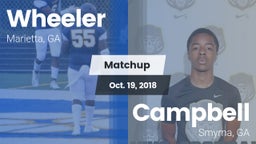 Matchup: Wheeler  vs. Campbell  2018