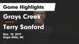 Grays Creek  vs Terry Sanford Game Highlights - Dec. 10, 2019