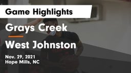 Grays Creek  vs West Johnston Game Highlights - Nov. 29, 2021